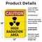 Signmission Radiation & Laser Sign, 18 in H x 12 in W, Plastic, Rectangle OS-2PACK-CR-P-1218-V-10231 - alternate 3